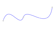 Combined cubic bezier